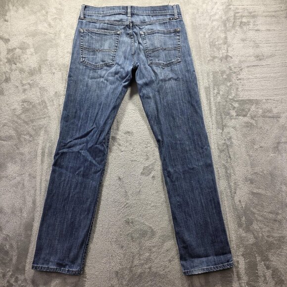 Lucky Brand Jeans Mens 32x34 Blue 221 Straight Stretch Denim Medium Wash 7MC1030 - Picture 2 of 11